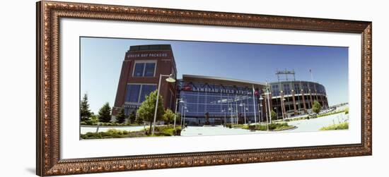 Facade of a Stadium, Lambeau Field, Green Bay, Wisconsin, USA-null-Framed Photographic Print