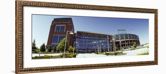 Facade of a Stadium, Lambeau Field, Green Bay, Wisconsin, USA-null-Framed Photographic Print