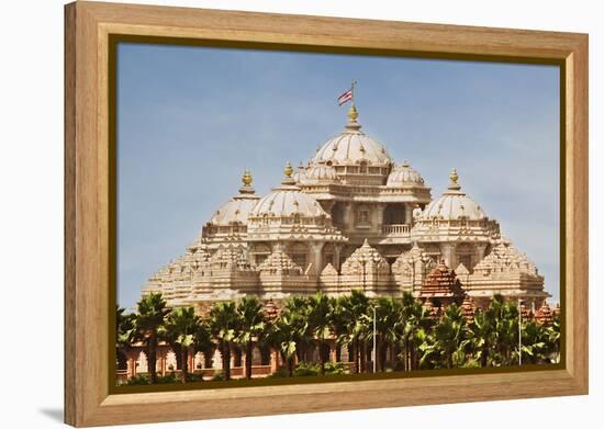 Facade of a Temple, Akshardham, Delhi, India-jackmicro-Framed Premier Image Canvas