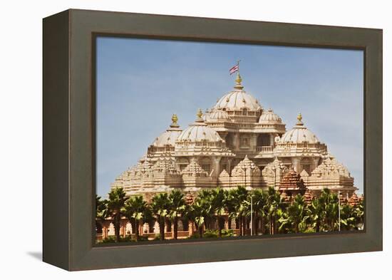 Facade of a Temple, Akshardham, Delhi, India-jackmicro-Framed Premier Image Canvas