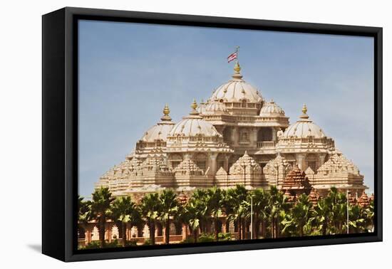 Facade of a Temple, Akshardham, Delhi, India-jackmicro-Framed Premier Image Canvas