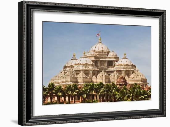 Facade of a Temple, Akshardham, Delhi, India-jackmicro-Framed Photographic Print