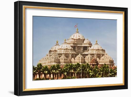 Facade of a Temple, Akshardham, Delhi, India-jackmicro-Framed Photographic Print