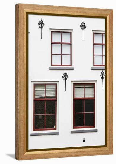 Facade of a Traditional Town House in Utrecht, Netherlands-Julian Castle-Framed Stretched Canvas