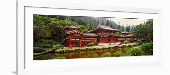 Facade of Byodo-In Temple, Valley of the Temples, Oahu, Hawaii, USA-null-Framed Photographic Print