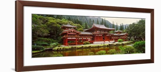 Facade of Byodo-In Temple, Valley of the Temples, Oahu, Hawaii, USA-null-Framed Photographic Print