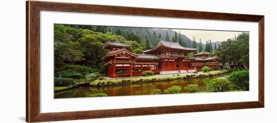 Facade of Byodo-In Temple, Valley of the Temples, Oahu, Hawaii, USA-null-Framed Photographic Print