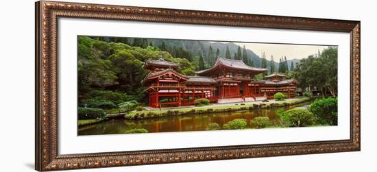 Facade of Byodo-In Temple, Valley of the Temples, Oahu, Hawaii, USA-null-Framed Photographic Print