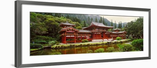 Facade of Byodo-In Temple, Valley of the Temples, Oahu, Hawaii, USA-null-Framed Photographic Print