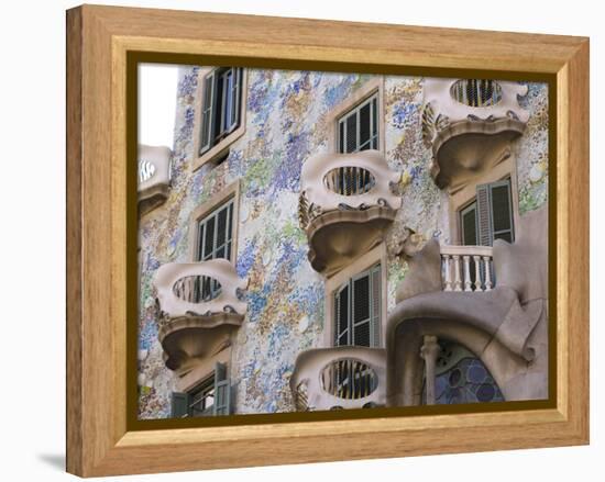 Facade of Casa Batlo, UNESCO World Heritage Site, Barcelona, Catalonia, Spain, Europe-Ben Pipe-Framed Premier Image Canvas