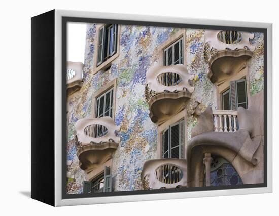 Facade of Casa Batlo, UNESCO World Heritage Site, Barcelona, Catalonia, Spain, Europe-Ben Pipe-Framed Premier Image Canvas