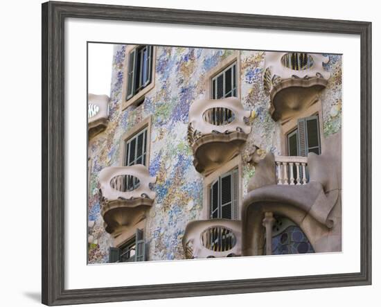 Facade of Casa Batlo, UNESCO World Heritage Site, Barcelona, Catalonia, Spain, Europe-Ben Pipe-Framed Photographic Print