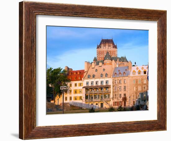 Facade of Chateau Frontenac in Lower Town, Quebec City, Quebec, Canada-null-Framed Photographic Print