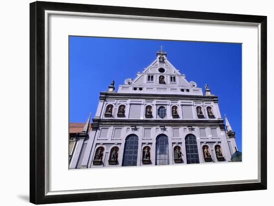 Facade of Church of Saint Michele, 1583-1597, Munich. Detail. Germany, 16th Century.-null-Framed Giclee Print