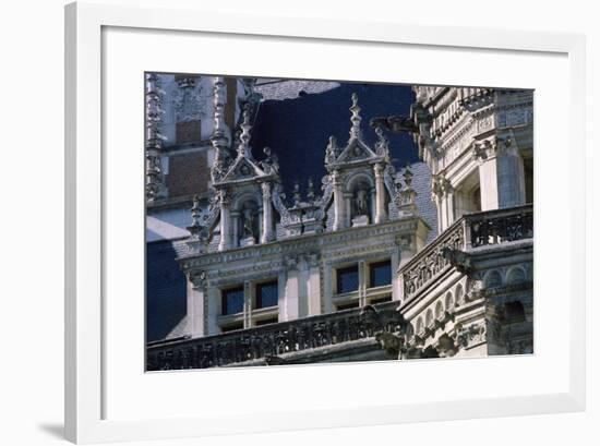 Facade of Courtyard Side of Francis I Wing, Royal Chateau De Blois, France, 16th Century-null-Framed Giclee Print