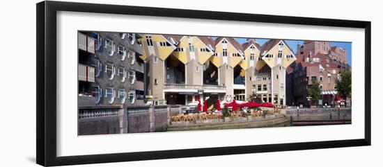 Facade of Cubic Houses, Piet Blom Architect, Rotterdam, South Holland, Netherlands-null-Framed Photographic Print