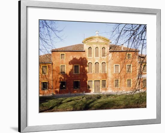 Facade of Gozzi Villa, Visinale, Near Pasiano Di Pordenone, Friuli-Venezia Giulia, Italy-null-Framed Giclee Print