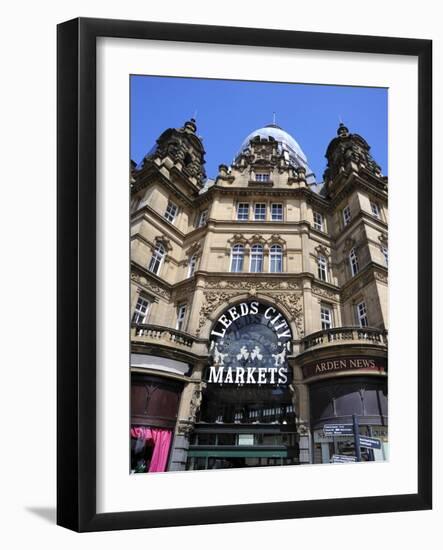 Facade of Leeds Markets, Leeds, West Yorkshire, England, Uk-Peter Richardson-Framed Photographic Print