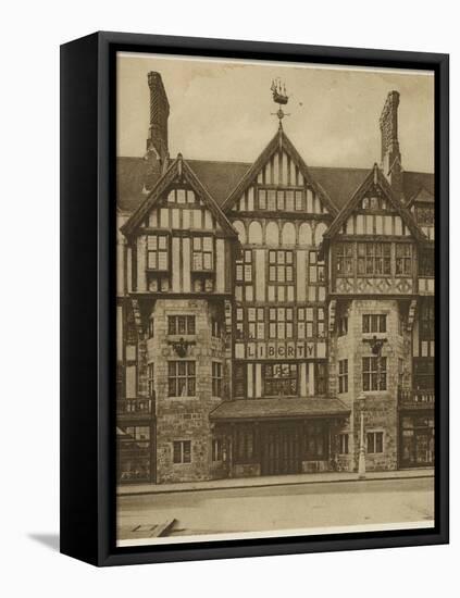 Facade of Liberty Department Store-null-Framed Premier Image Canvas