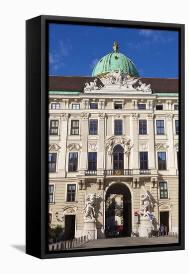 Facade of Michaelertor Gate, Hofburg Palace, UNESCO World Heritage Site, Vienna, Austria, Europe-John Guidi-Framed Premier Image Canvas