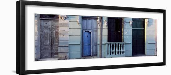 Facade of Old Colonial House in Evening Light, Cienfuegos, Cuba, West Indies, Central America-Lee Frost-Framed Photographic Print