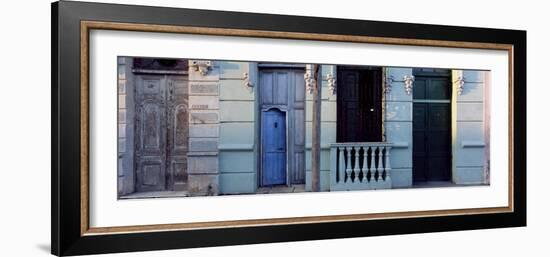 Facade of Old Colonial House in Evening Light, Cienfuegos, Cuba, West Indies, Central America-Lee Frost-Framed Photographic Print