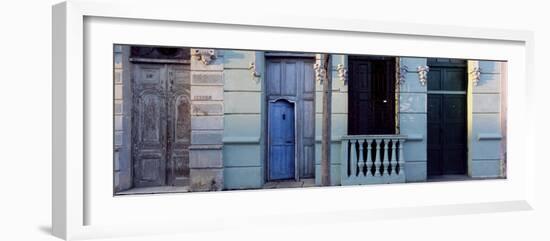 Facade of Old Colonial House in Evening Light, Cienfuegos, Cuba, West Indies, Central America-Lee Frost-Framed Photographic Print