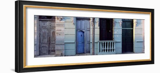 Facade of Old Colonial House in Evening Light, Cienfuegos, Cuba, West Indies, Central America-Lee Frost-Framed Photographic Print