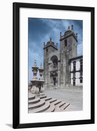 Facade of Porto Cathedral-null-Framed Giclee Print