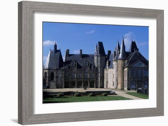 Facade of Rocher Castle-null-Framed Giclee Print