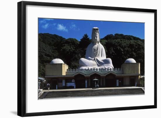 Facade of Ryozen Kannon Buddhist Temple, Kyoto, Kansai, Japan.-null-Framed Giclee Print