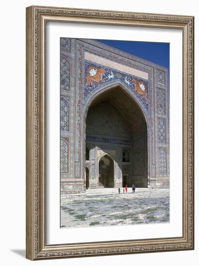 Facade of Shir-Dar Madrasa, 17th Century-CM Dixon-Framed Photographic Print