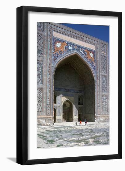 Facade of Shir-Dar Madrasa, 17th Century-CM Dixon-Framed Photographic Print