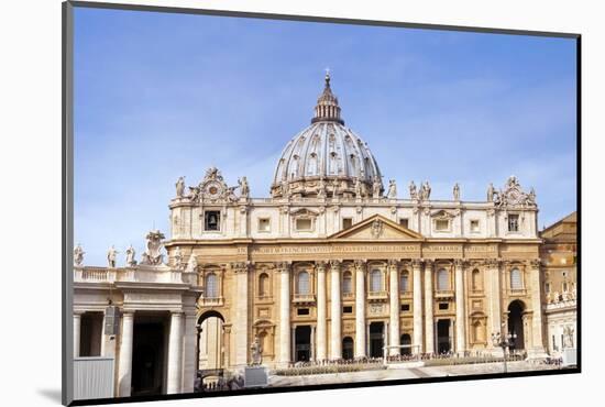 Facade of St. Peter's Basilica, Piazza San Pietro, Vatican City, UNESCO World Heritage Site, Rome-Nico Tondini-Mounted Photographic Print