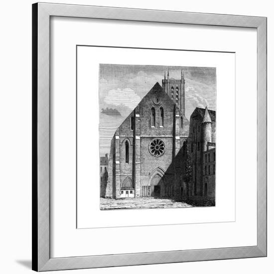 Façade of the Ancient Church of the Abbey of Sainte-Geneviève, Paris, France ,1849-null-Framed Giclee Print