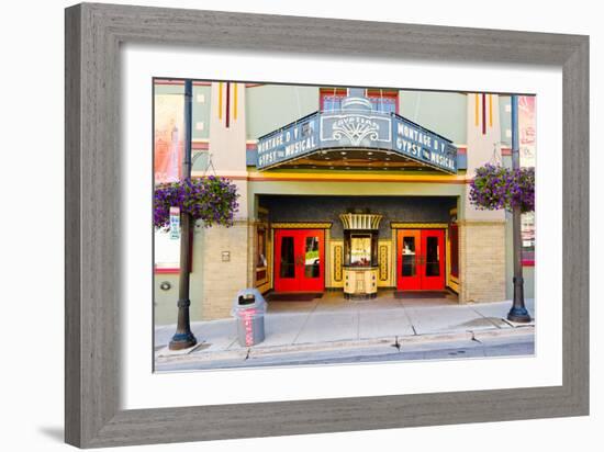 Facade of the Egyptian Theater, Main Street, Park City, Utah, USA-null-Framed Photographic Print