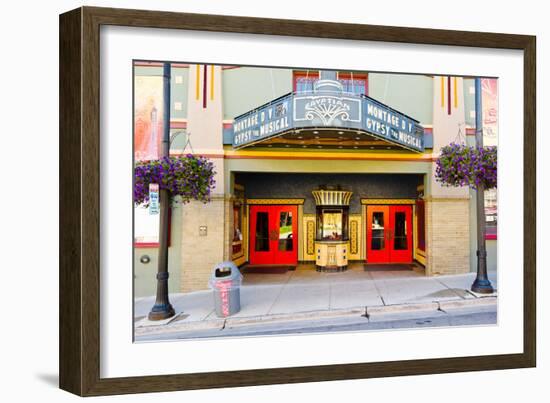 Facade of the Egyptian Theater, Main Street, Park City, Utah, USA-null-Framed Photographic Print