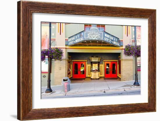 Facade of the Egyptian Theater, Main Street, Park City, Utah, USA-null-Framed Photographic Print