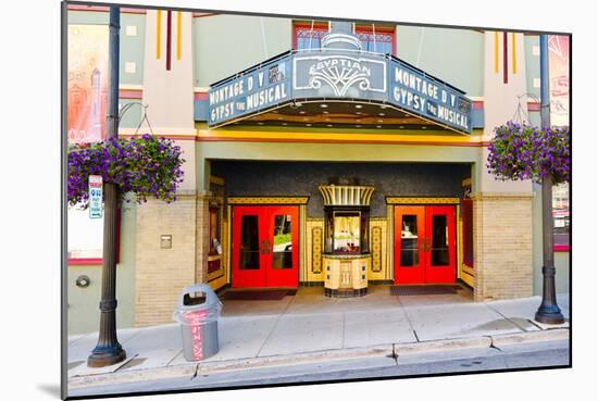 Facade of the Egyptian Theater, Main Street, Park City, Utah, USA-null-Mounted Photographic Print