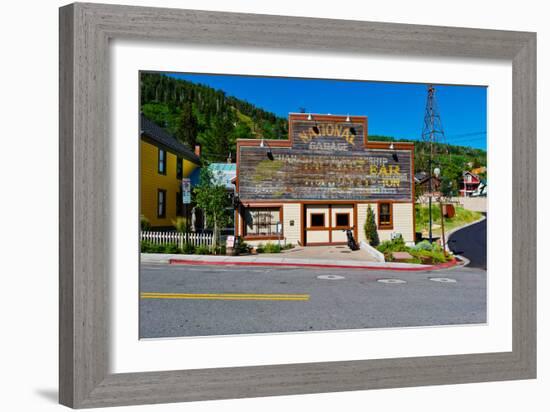 Facade of the High West Distillery Building, Park City, Utah, USA-null-Framed Photographic Print