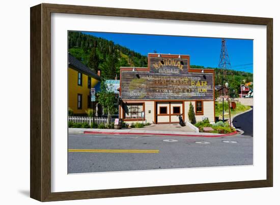 Facade of the High West Distillery Building, Park City, Utah, USA-null-Framed Photographic Print