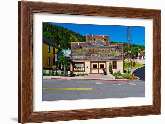 Facade of the High West Distillery Building, Park City, Utah, USA-null-Framed Photographic Print