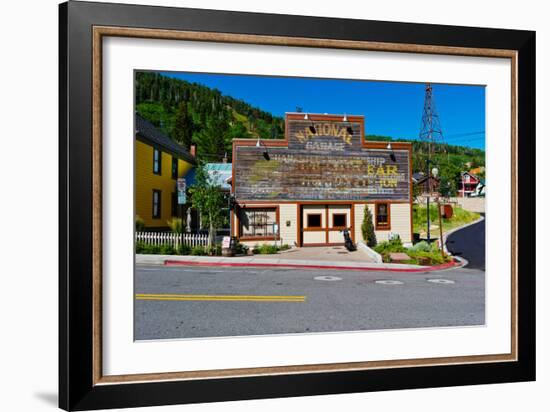 Facade of the High West Distillery Building, Park City, Utah, USA-null-Framed Photographic Print
