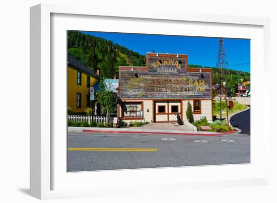 Facade of the High West Distillery Building, Park City, Utah, USA-null-Framed Photographic Print