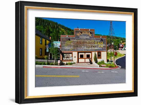 Facade of the High West Distillery Building, Park City, Utah, USA-null-Framed Photographic Print