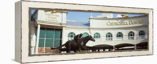 Facade of the Kentucky Derby Museum, Churchill Downs, Louisville, Kentucky, USA-null-Framed Premier Image Canvas