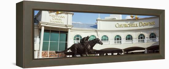 Facade of the Kentucky Derby Museum, Churchill Downs, Louisville, Kentucky, USA-null-Framed Premier Image Canvas