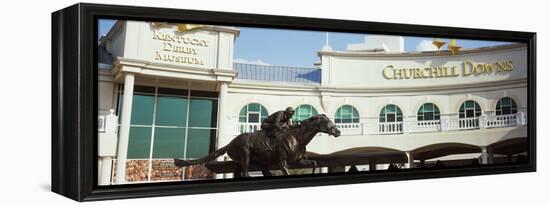 Facade of the Kentucky Derby Museum, Churchill Downs, Louisville, Kentucky, USA-null-Framed Premier Image Canvas