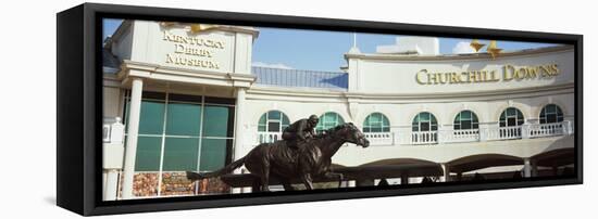 Facade of the Kentucky Derby Museum, Churchill Downs, Louisville, Kentucky, USA-null-Framed Premier Image Canvas