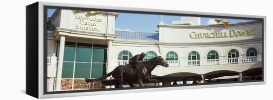 Facade of the Kentucky Derby Museum, Churchill Downs, Louisville, Kentucky, USA-null-Framed Premier Image Canvas